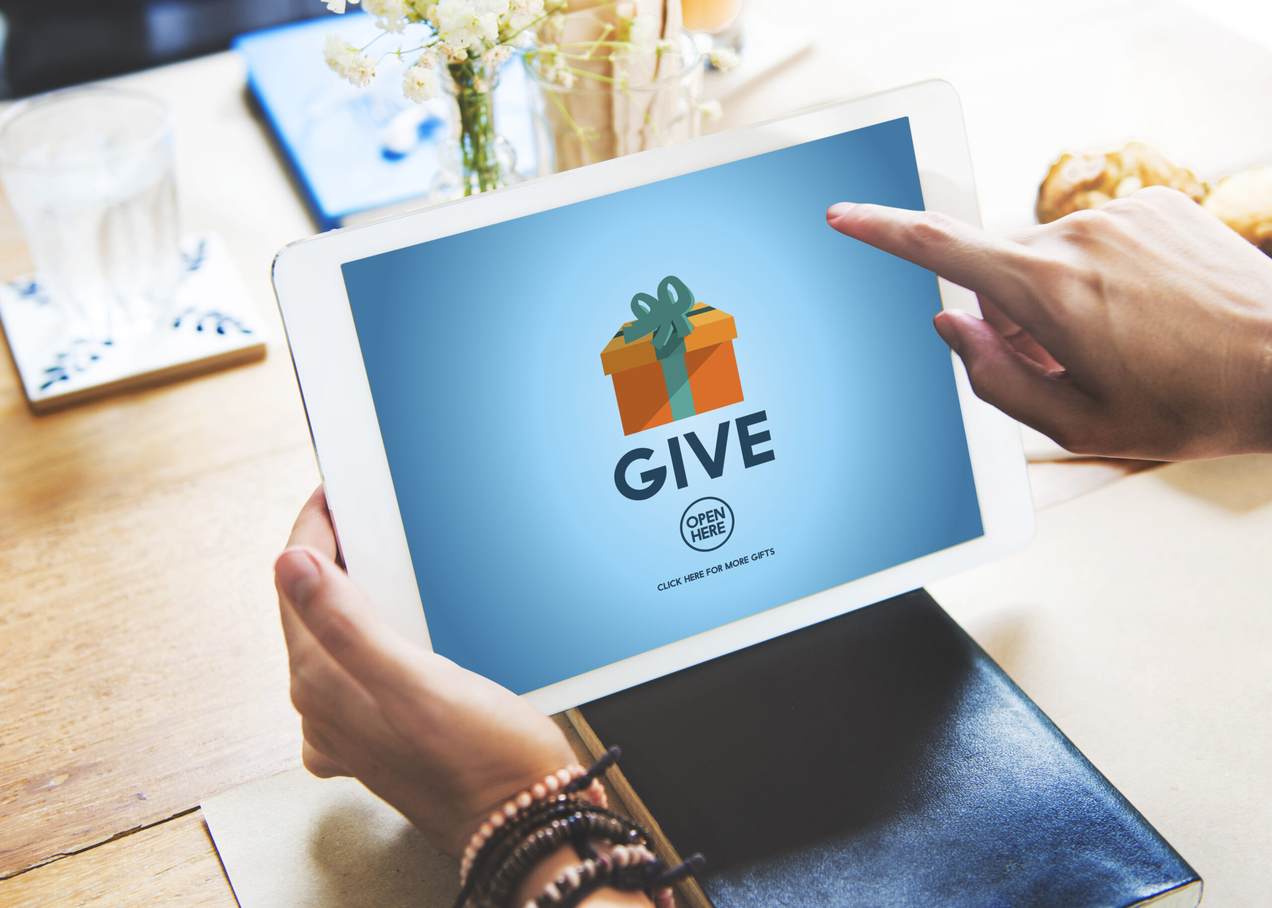 Using the Givelify app to make donations using an easy to build kiosk to meet your donors in person.